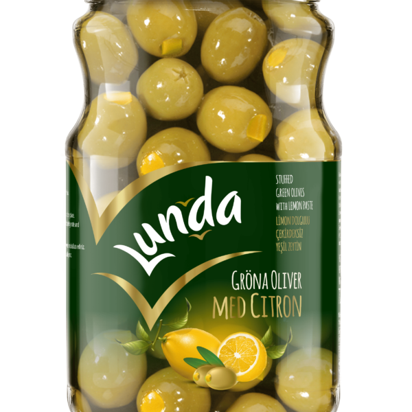 Lunda Gröna Oliver med Citron 720cc (720g) 1x12
